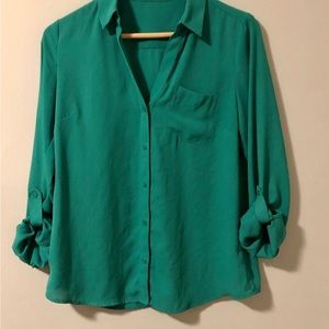 Green Blouse From The Limited